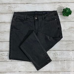J. Jill Authentic Fit Slim Ankle Jeans Grey Onyx Wash Size 10 Petite NWT!!